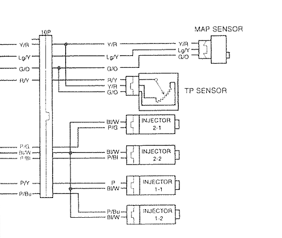 Fuel injector sub-harness OEM wire diagram